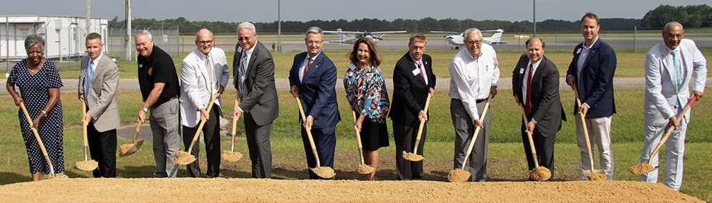 Lenoir Community College Holds Groundbreaking for Aviation Center for Excellence at NC Global TransPark